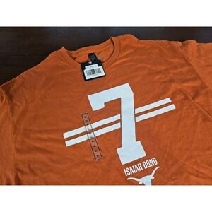 BreakingT T-Shirt Mens XL Orange Isaiah Bond Texas Longhorns Graphic Tee